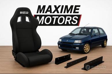 KIT SEDILE SPARCO R100 CON BASE SEDILE PER RENAULT