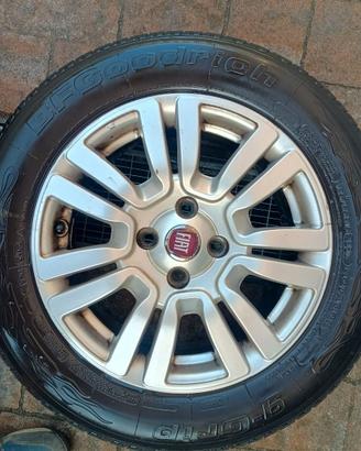 Cerchi in lega originali Fiat Punto 15" + gomme