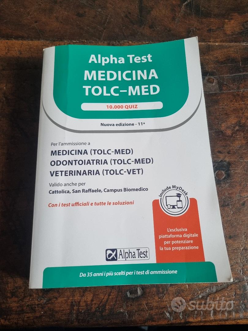 Alpha Test Medicina TOLC-MED - 10.000 quiz - Medicina, Odontoiatria,  Veterinaria - Alpha Test