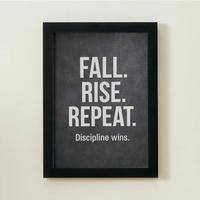 Poster Motivazionale con cornice 30x21