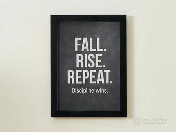 Poster Motivazionale con cornice 30x21