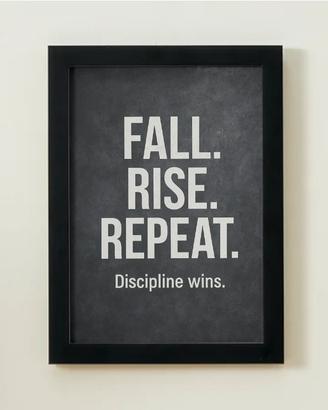 Poster Motivazionale con cornice 30x21