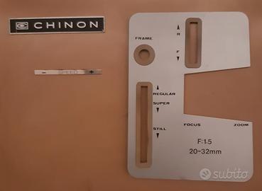 Set 3 adesivi metallici per proiettore Chinon C100