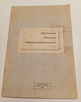 Monografica Rara Strenna storica Monterubbianese