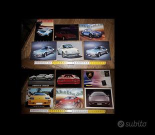 Set 12 Cartoline Auto d'epoca Porsche Lamborghini