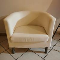 poltrona bianca ikea