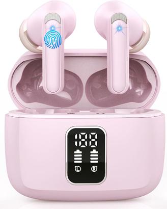 Cuffie Bluetooth Rosa BK07 Senza Fili Nuove