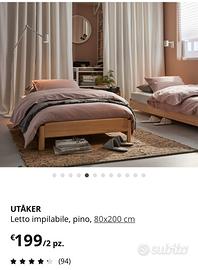 Letti impilabili ikea