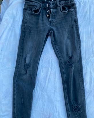 Jeans ZARA Neri/Grigi EUR 44 - buono Stato!
