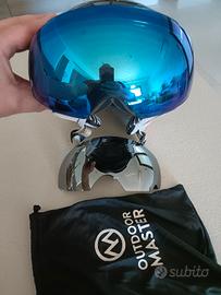 casco da sci con maschera 