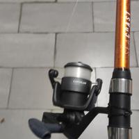 Canna beach ledgering con mulinello 