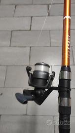 Canna beach ledgering con mulinello 