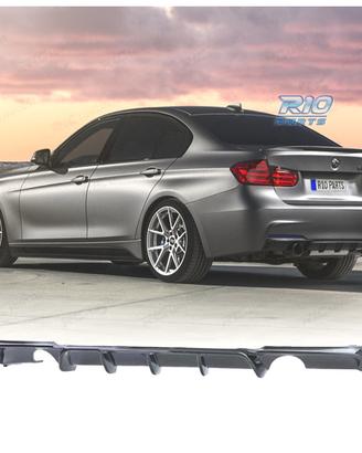 DIFFUSORE BMW F30 F31 LOOK M PERFORMANCE NERO LUCI