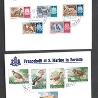 21 Francobolli Anullati San marino in 2 Seriette
