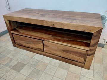 MOBILE PORTA TV IN LEGNO ESOTICO