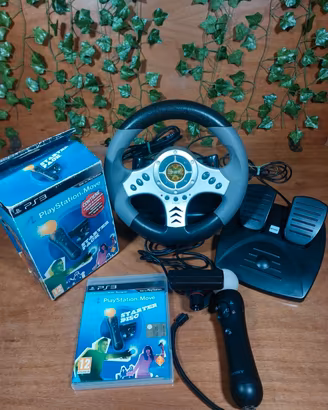  Sony Playstation Move Controller e Volante Ps2/3