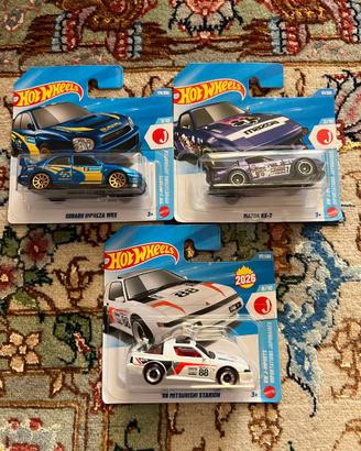 Hot Wheels 2026 JDM Mazda-Subaru-Mitsubishi