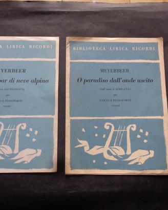 SPARTITO MUSICALE MEYERBEER 2 pezzi [C7]