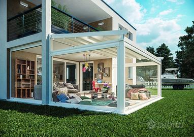 Pergola Arquati 450 x 350 NUOVA Bianca motorizzata