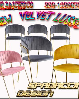 SEDIA POLTRONA IN VELLUTO