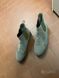 Stivaletti Chelsea camoscio beige