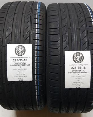 2 GOMME 225 35 18 CONTINENTAL A52223