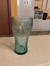 bicchiera coca cola azzurro