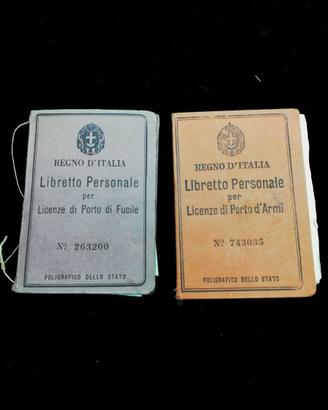 Militaria-  2 Libretti Regno