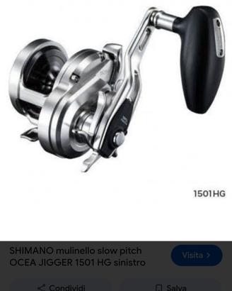 mulinello Shimano Ocean jigger 1501hg