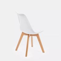 6 sedie gambe in legno con cuscino