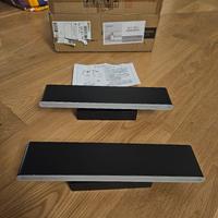 Lampada da parete Applique LED nero girevole metal