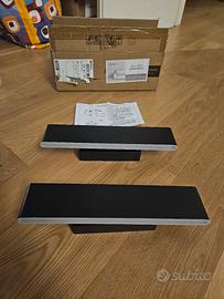 Lampada da parete Applique LED nero girevole metal