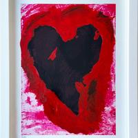 "Senza titolo" (CUORE) - Mario Schifano (Homs 1934