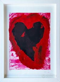 "Senza titolo" (CUORE) - Mario Schifano (Homs 1934