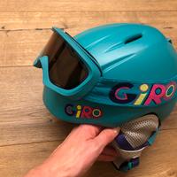 Casco da sci e maschera 3/4 anni