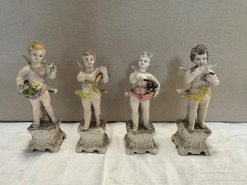 4 Putti Angeli in Porcellana Vintage – Capodimonte