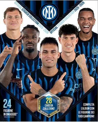 STICKER Album INTER 2025/2026 + SET COMPLETO 216 f