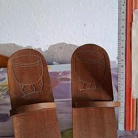 coppia di sedie africane in legno