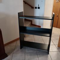 Libreria laccata nero opaco