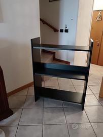 Libreria laccata nero opaco