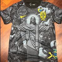 Maglia Da calcio Taglia S Gesu Brasile Nera