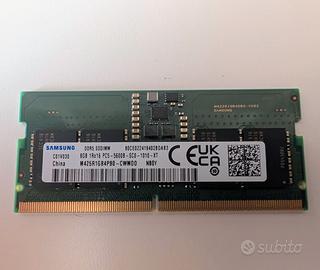 Memoria RAM Samsung 8GB | DDR5 SODIMM | PC5-5600B