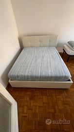 Letto contenitore matrimoniale e materasso