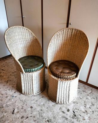 Poltrone stile etnico da interno/giardino/veranda