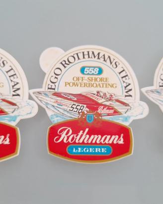 Adesivi ROTHMANS OFF-SHORE 1985