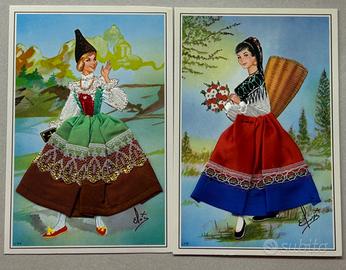 CARTOLINE Vintage "Vestite" Anni '50/'6O-ALPI