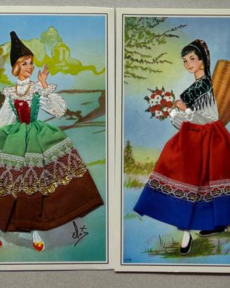 CARTOLINE Vintage "Vestite" Anni '50/'6O-ALPI