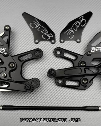 Pedane arretrate KAWASAKI ZX10R 2008 - 2010