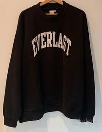 Everlast felpa uomo jersey girocollo nera tg XL