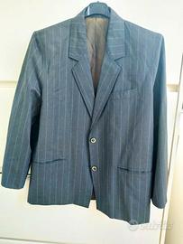 Blazer " Marina Rinaldi " in lana grigio Gessato